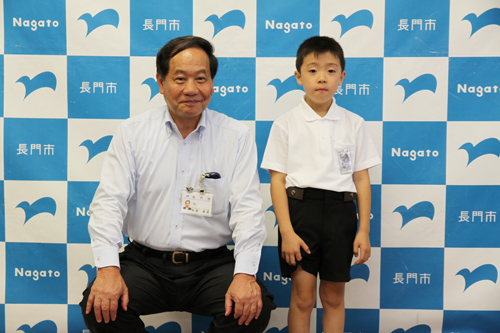 大西市長と記念撮影
