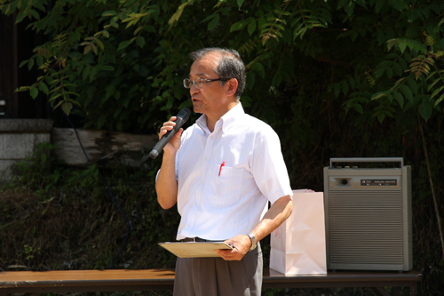 「地域に大会を知ってもらいたい」と話した俵山公民館の宍村館長