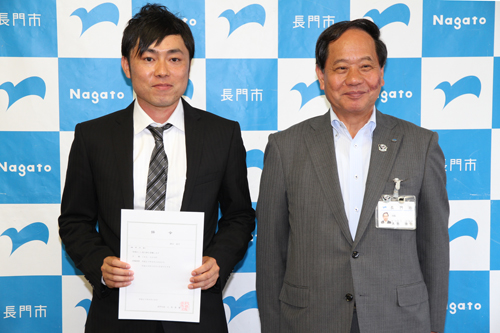 新たに地域おこし協力隊員として三隅地区に配置された津田祐介さん