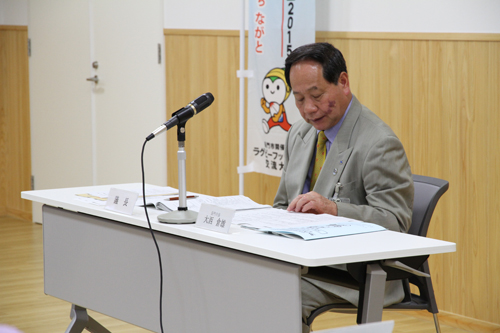 議事を進める大西市長