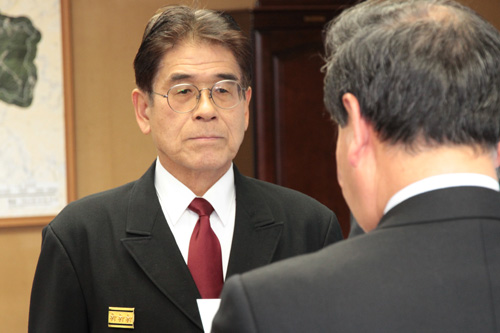 消防団長となった流田さん