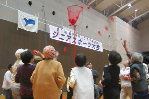 玉入れのようす