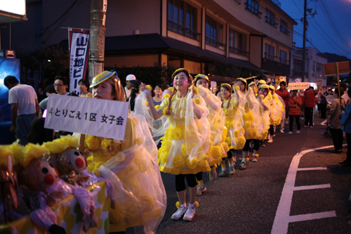 盆踊り大会3連覇を果たしたとりごえ1区女子会