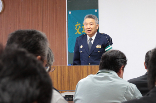 長門警察署楠署長のあいさつ