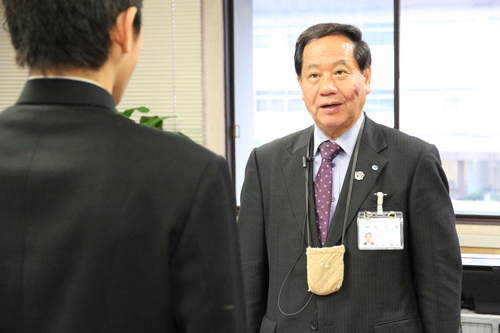 「今後の活躍にも大いに期待しています」と大西市長