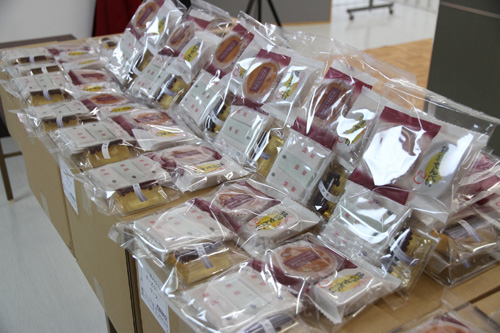 贈られた4種類のお菓子