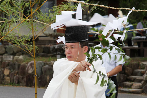 上田宮司による神事