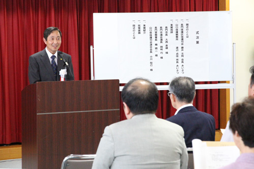 続いて山口県保護観察所の渡辺所長があいさつ