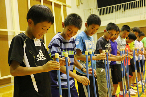 スポーツ推進委員の協力によりニュースポーツを体験