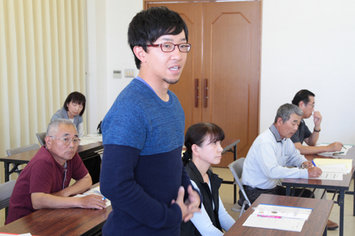 4月より地域おこし協力隊として青海島地区で勤務する河村さんも受講