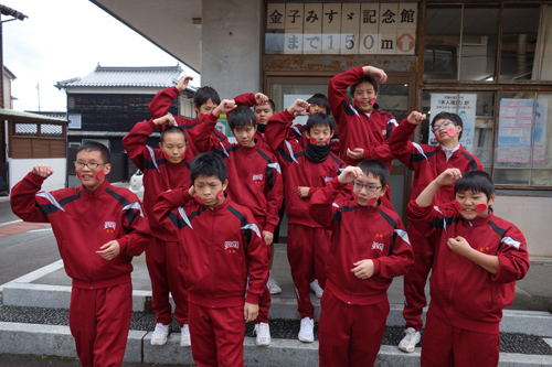 ボランティアで参加した中学生