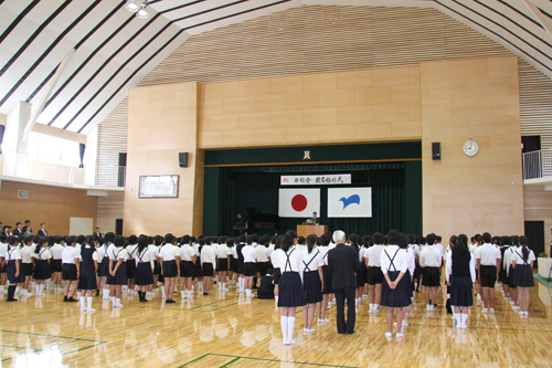 授業始め式のようす