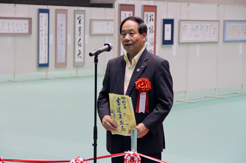 芸術に触れるとファイトがわく、と大西市長