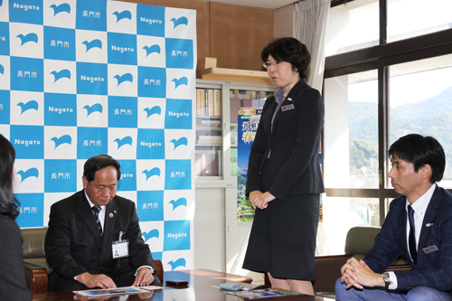 皆さんの協力でぜひ最高の旅にしたい、と西松部長