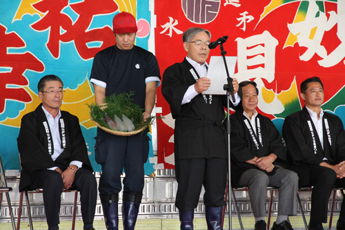 仙崎ぶとイカ旬宣言のようす