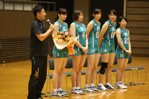 指導を行ったjtマーヴェラスの選手のみなさん