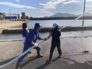 放水中の画像