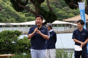 海岸清掃市長あいさつ