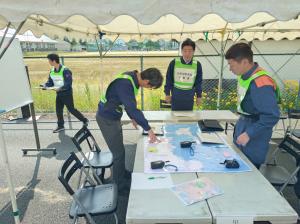 防災実動訓練様子