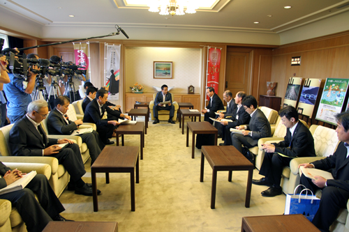 長門湯本温泉観光まちづくり計画のほかにも日露首脳会談への対応も連携することを確認