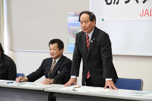 「ボランティアスタッフとして市民の皆さんにも参加してもらえれば」と大西市長