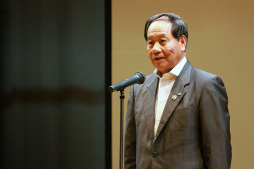 「災害に備え、自主防災組織など市民の取り組みも必要になってくる」と大西市長