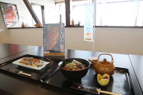 市内4店舗で異なるキジハタ料理が味わえる