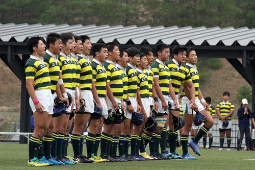 試合前の整列
