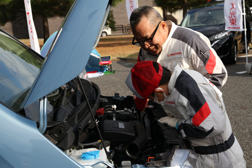自動車の整備体験