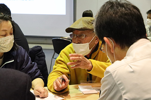 さまざまな分野について、住民一人ひとりが発言した