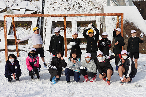 珍しい雪景色、雪でたくさん遊ぶことができて楽しい思い出に
