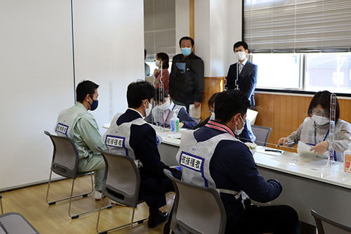 市民ボランティアが多く協力して訓練が実現した