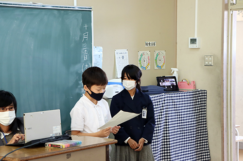 進行も児童が行った