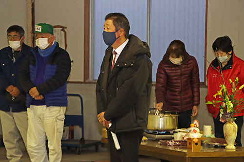 あいさつをする山口県農業協同組合の大田寛治理事