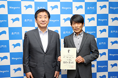 日本マスターズ陸上で新記録を樹立した上田十太さん