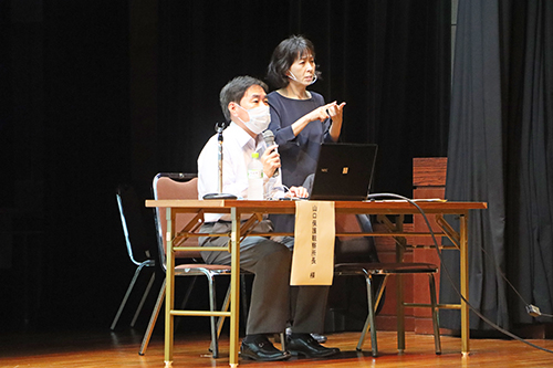山口保護観察所の藤岡正充所長による「更生保護ってなんだろう」と題した講演が開かれた