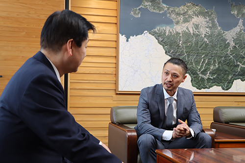 「自伐林家として長門市を盛り上げていきたい」と意気込みを話した