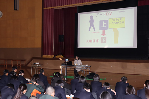 デートＤＶが起こるしくみについて学んだ