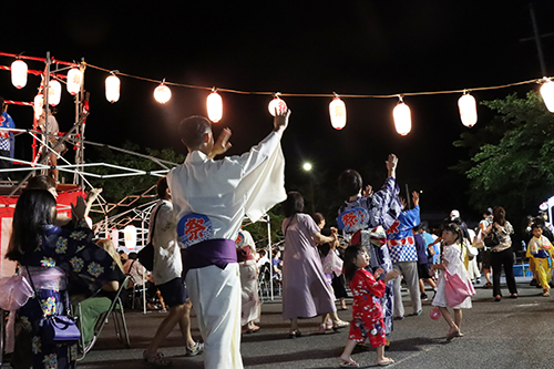 多くの人で賑わった俵山温泉納涼祭
