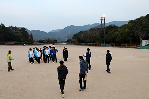陸上競技、実証事業の様子