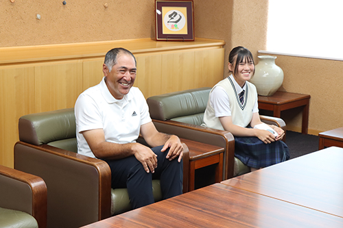 小学校2年生から藤田さんをスポ少で指導した父賢史さん