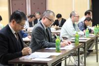 仙崎地区の漁業関係者など約40人が会議に出席
